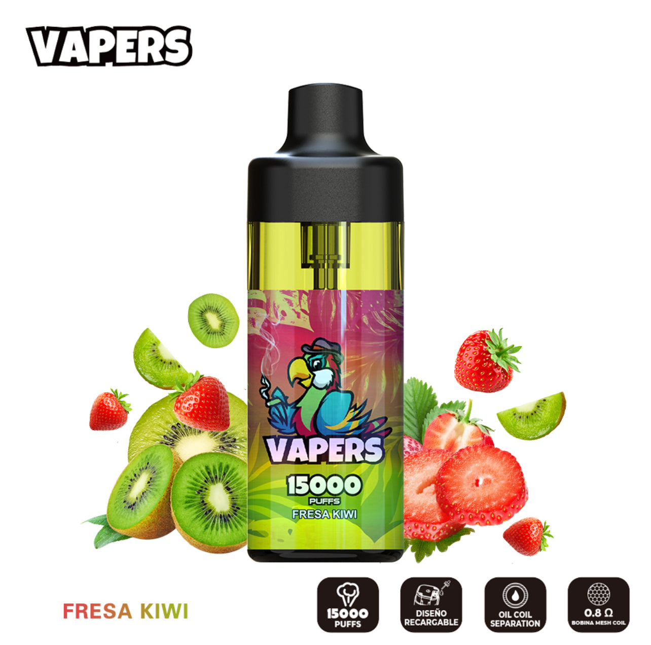 VAPERS 15.000 FRESA KIWI