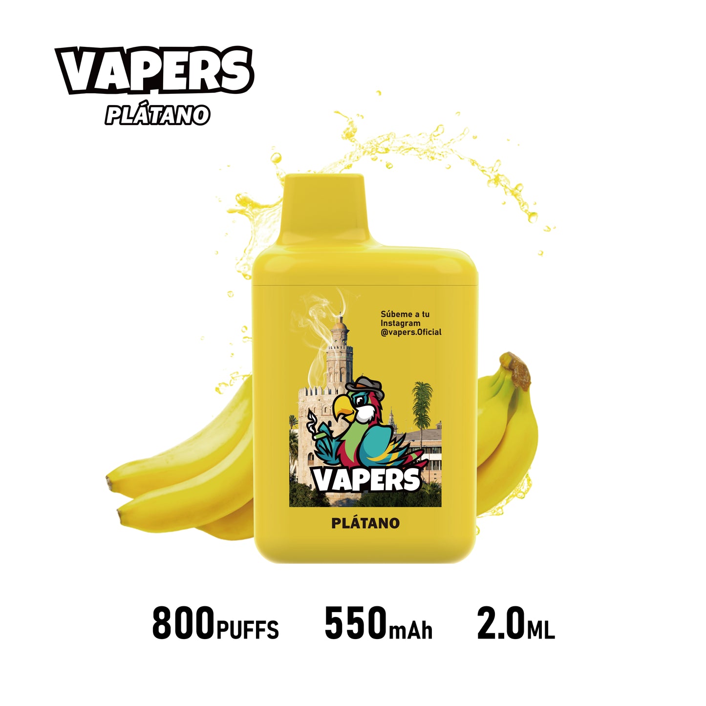 Vapers +800 puffs 2%