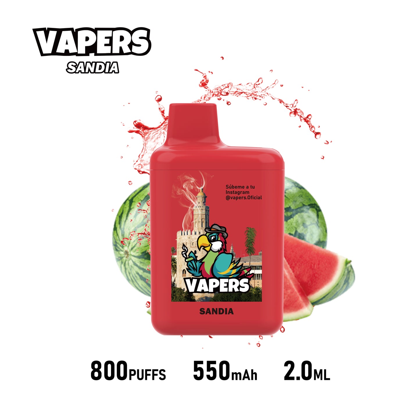 Vapers +800 puffs 2%