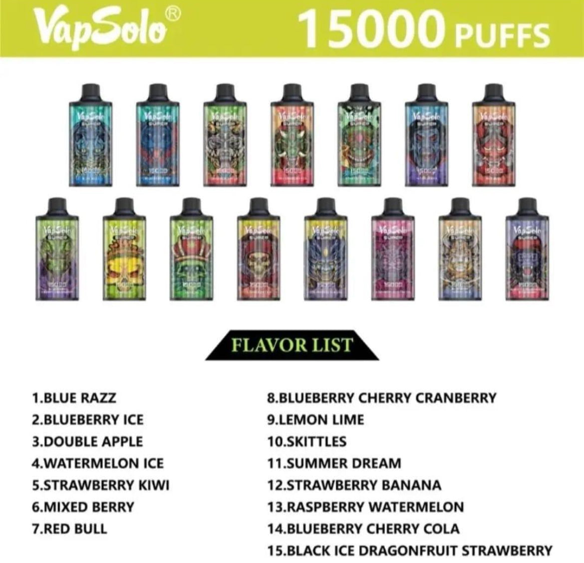 VAPSOLO SÚPER 15000 0%