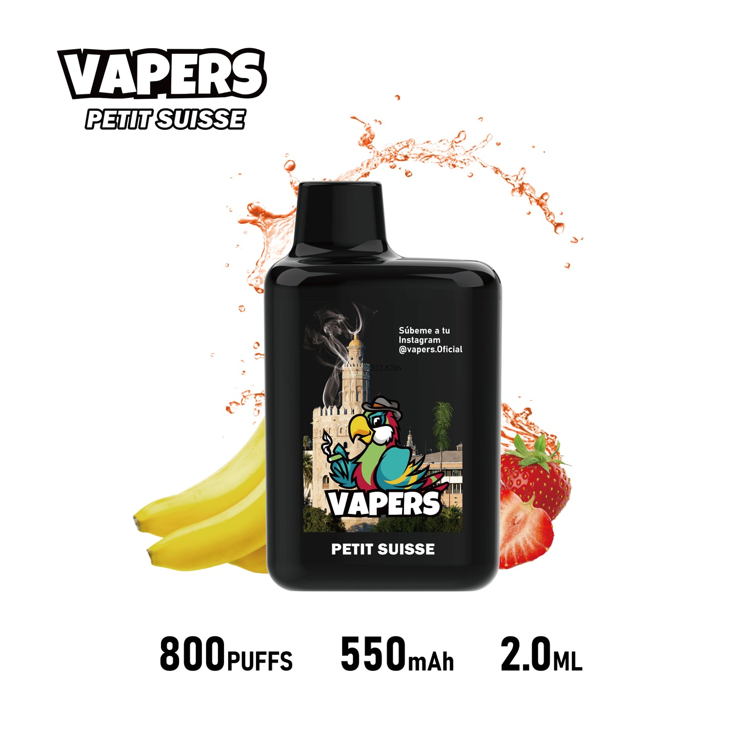 Vapers +800 puffs 2%