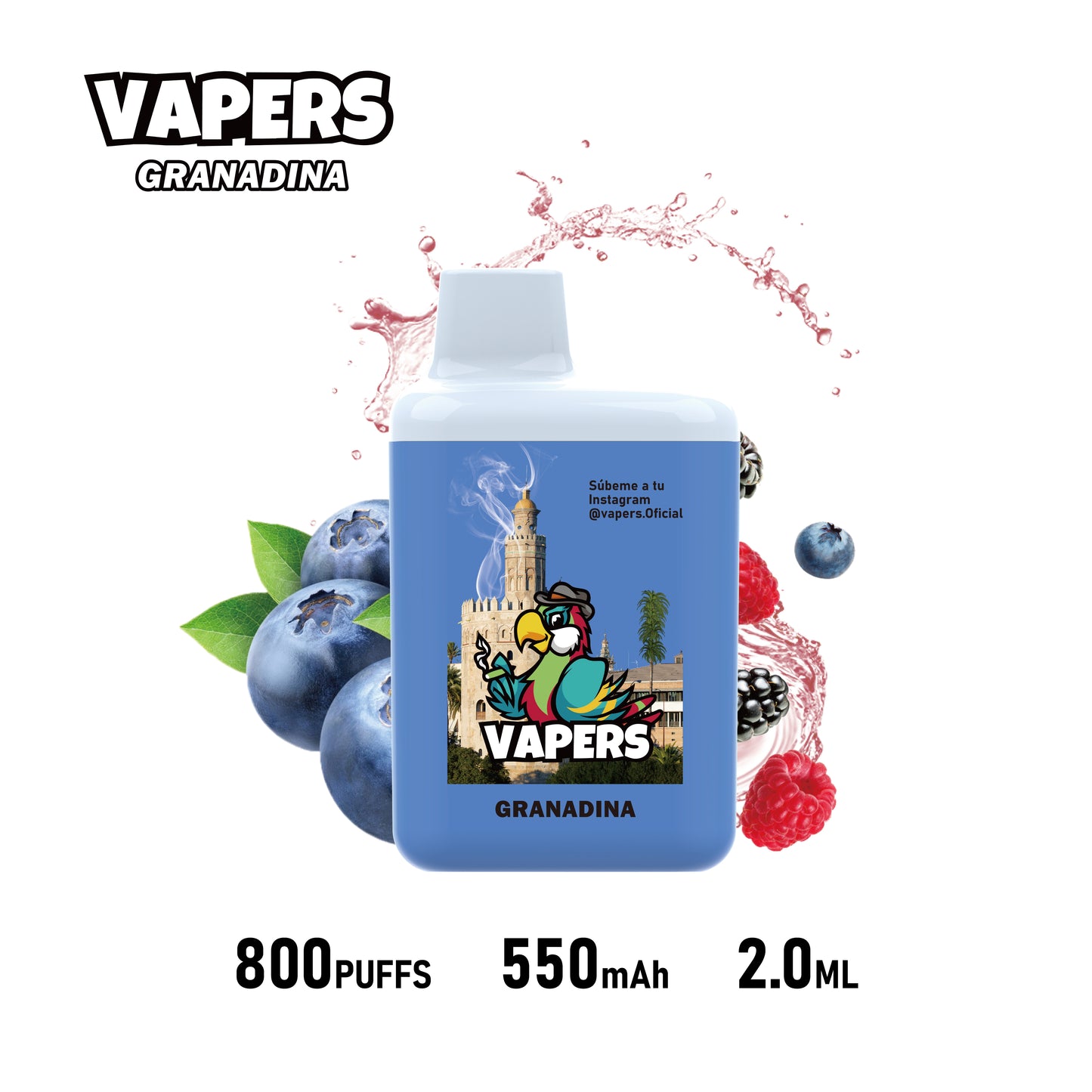 Vapers +800 puffs 2%