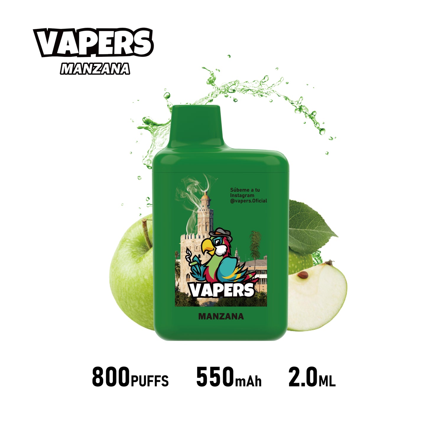 Vapers +800 puffs 2%