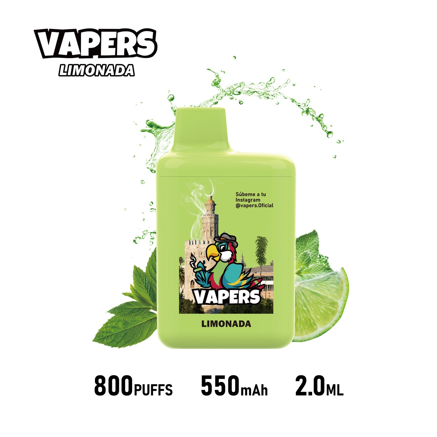 Vapers +800 puffs 2%