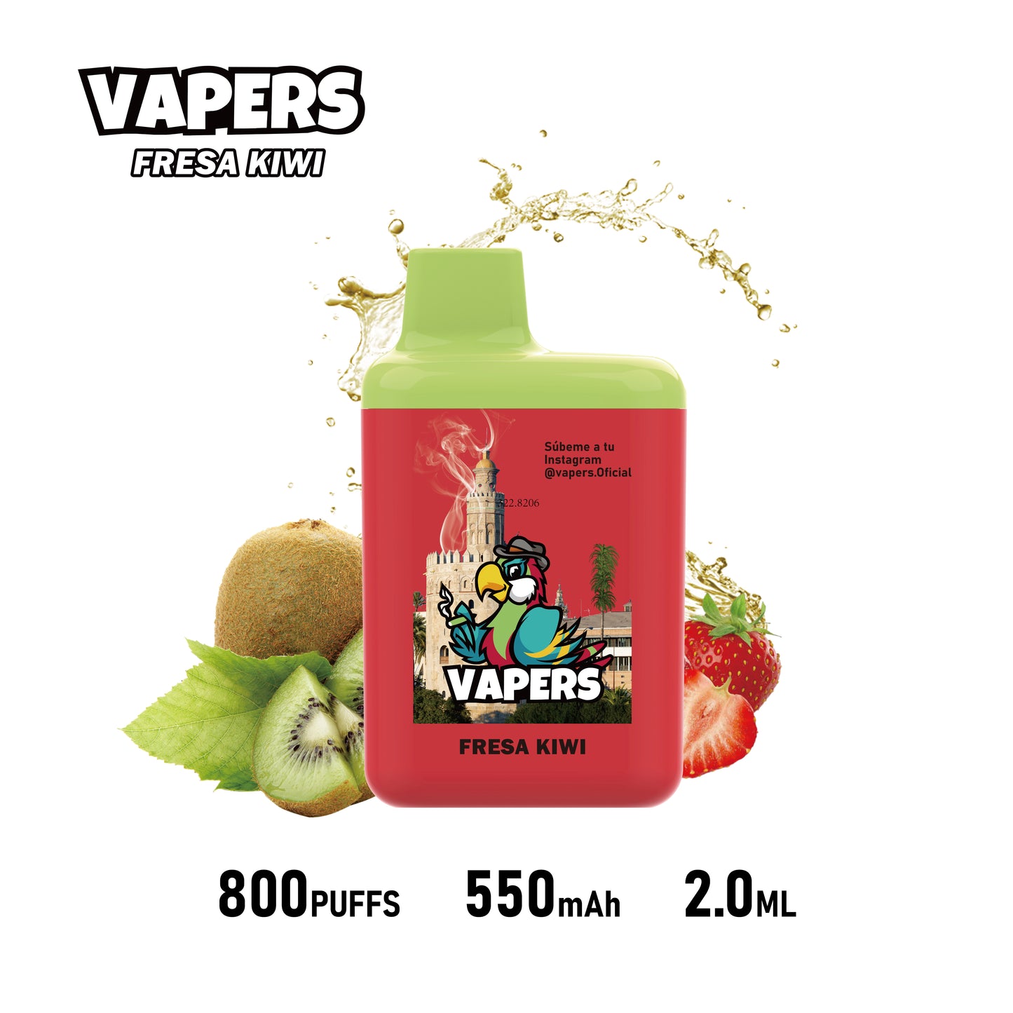 Vapers +800 puffs 2%