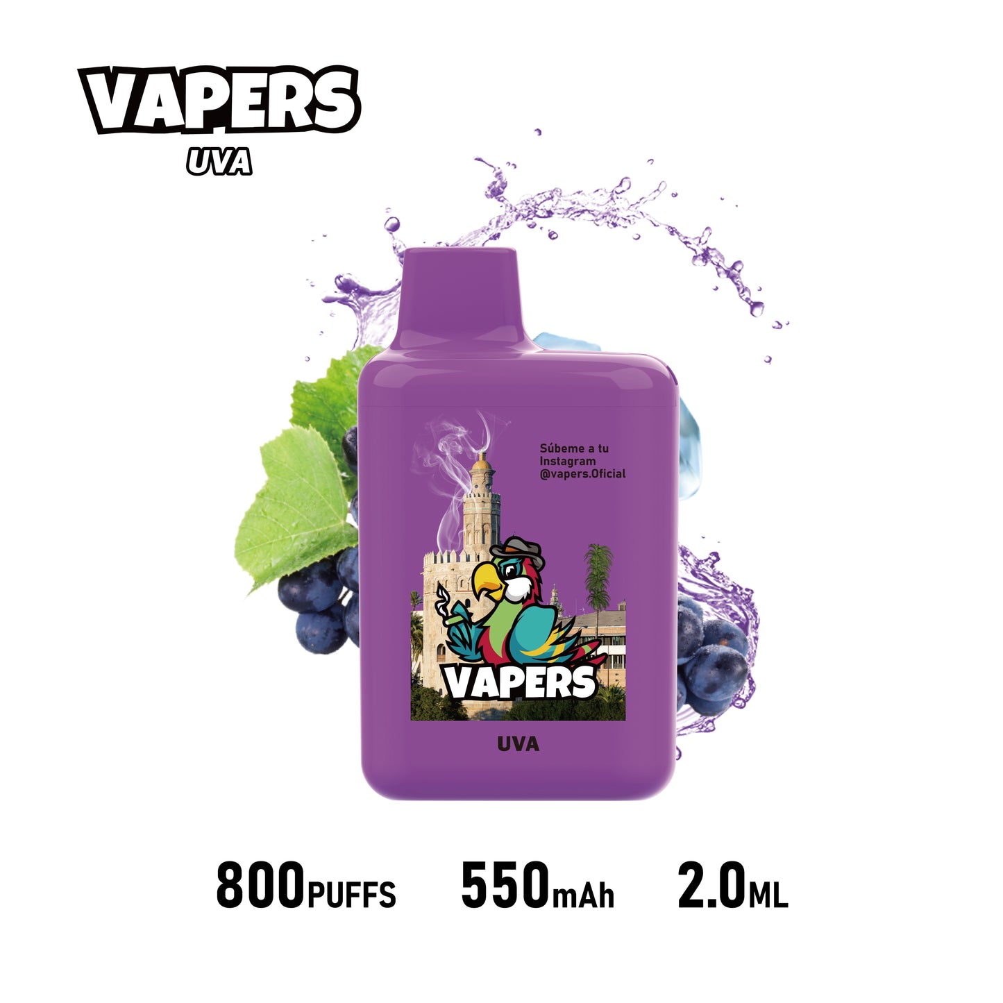 Vapers +800 puffs 2%