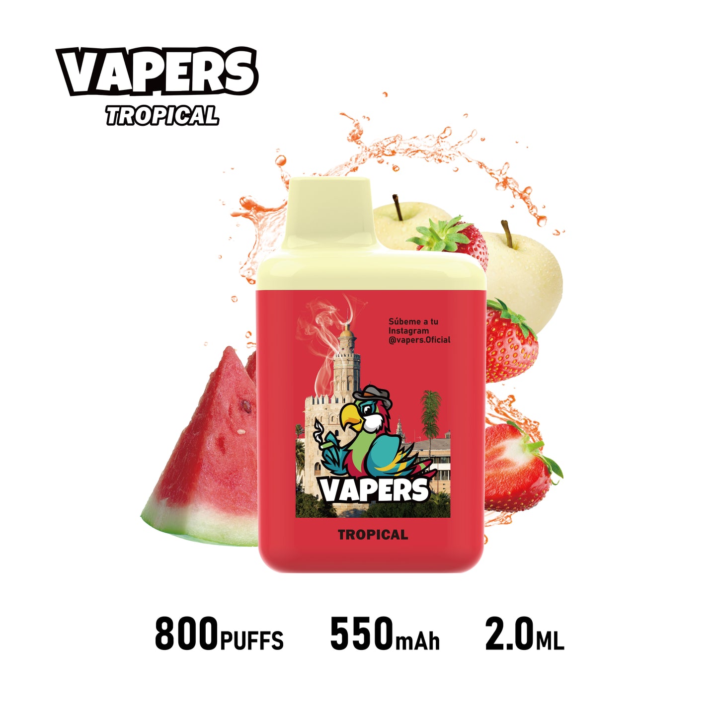 Vapers +800 puffs 2%