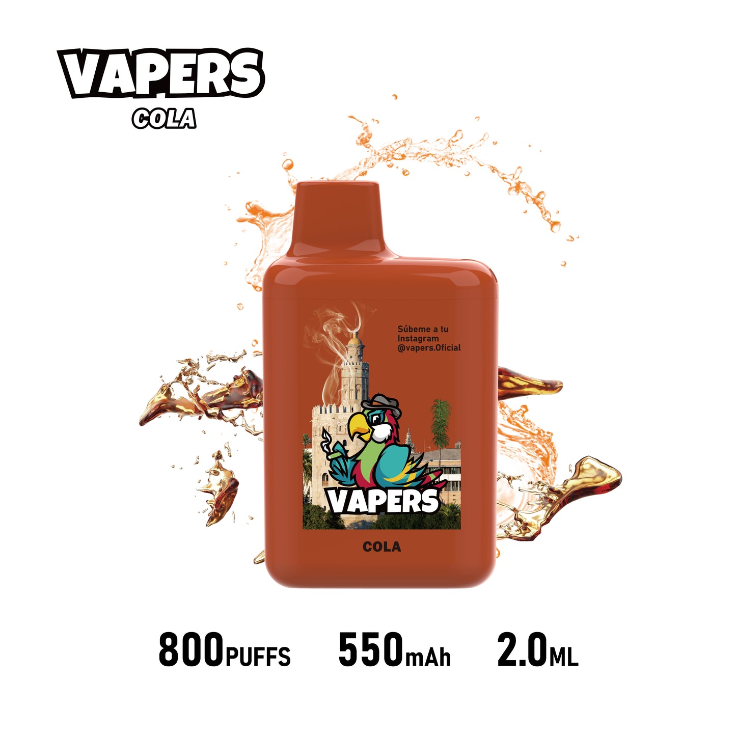 Vapers +800 puffs 2%